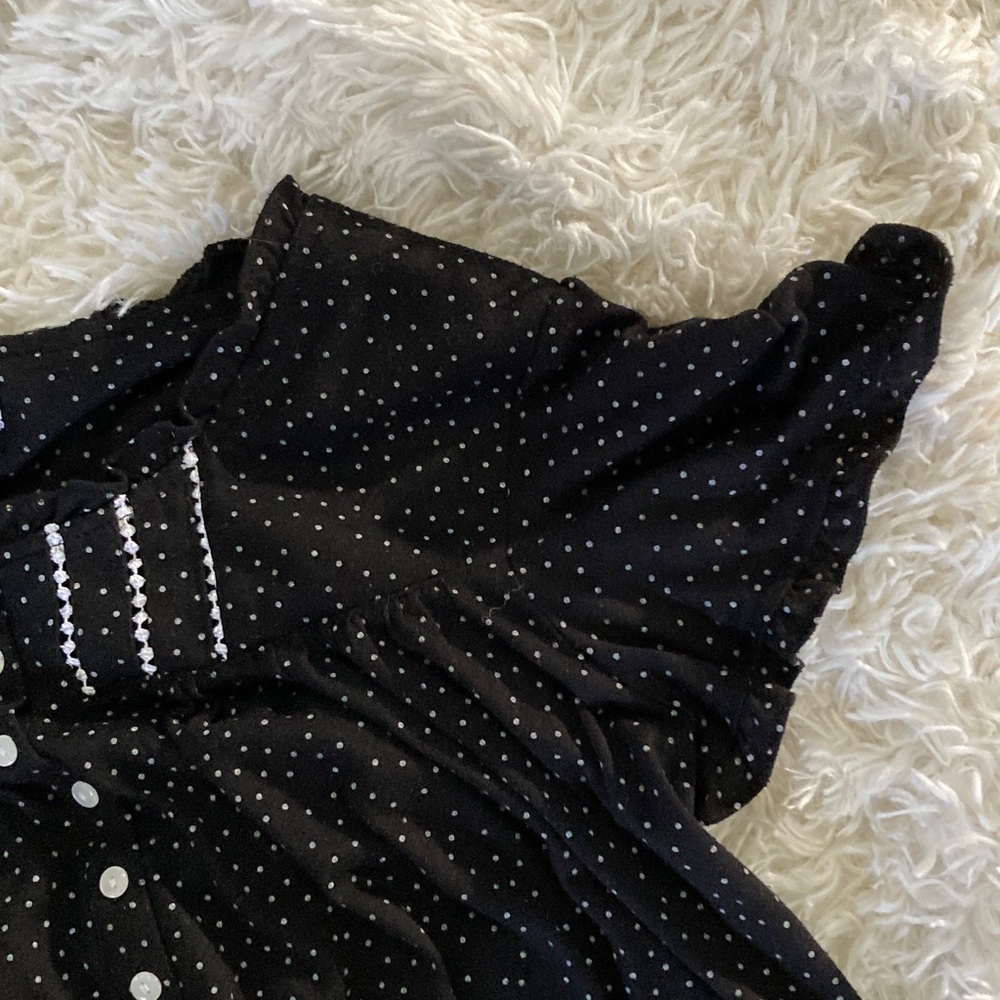Lot of 2 - Black Polka Dot Pajama Set and Nightgown - Picture 7 of 8